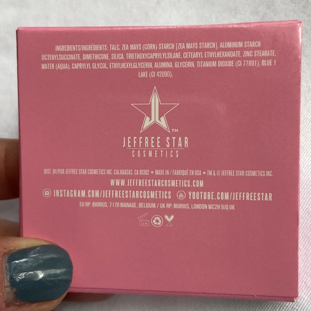 NEW! JEFFREE STAR Pressed Pigment Eye Shadow Single GRAND PRISMATIC Blue Matte